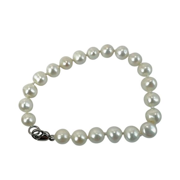 Authentic pearl beaded knotted bracelet - Picture 7 of 8